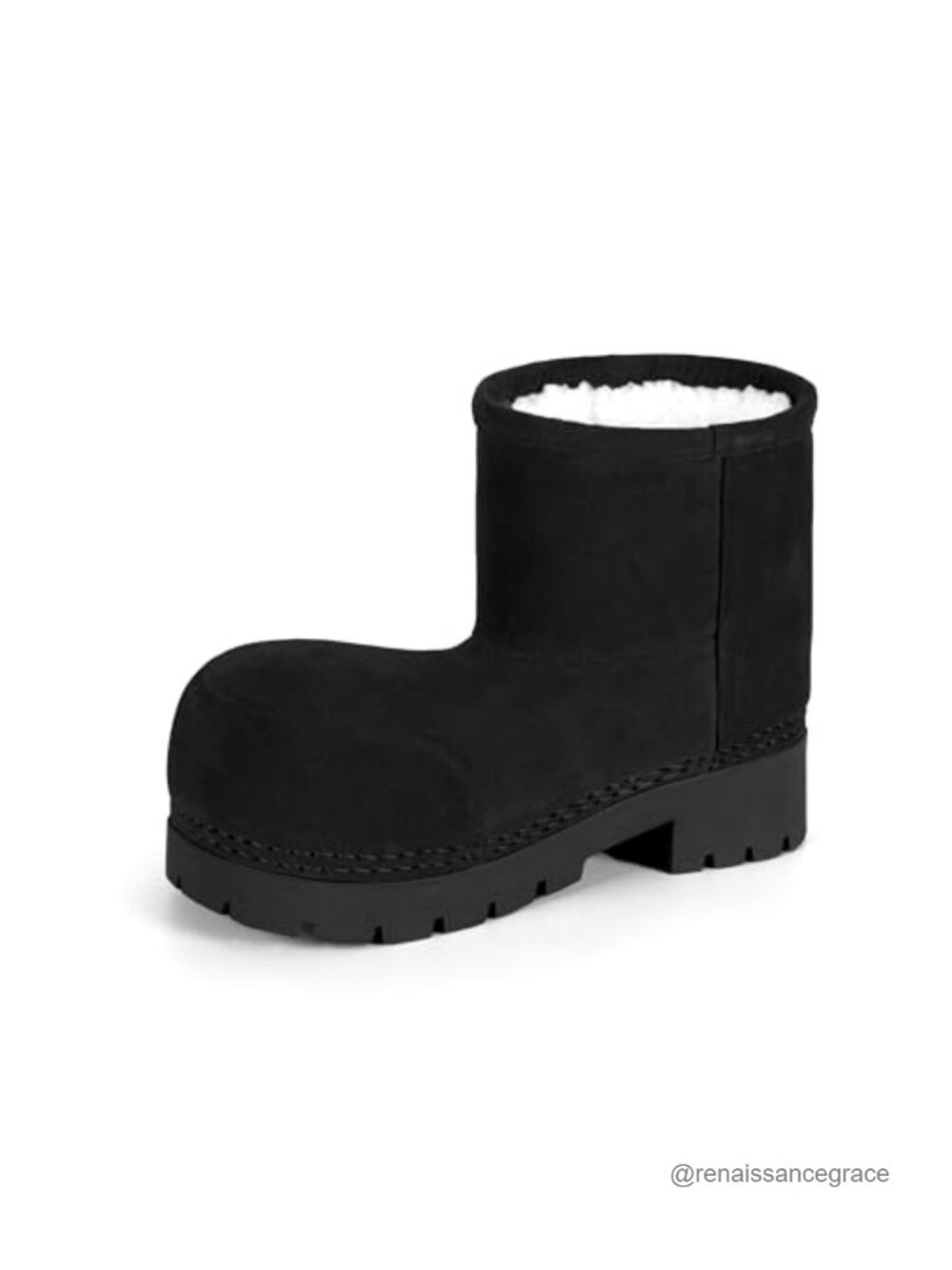 Platform Winter Snow Boots Faux Fur Lined Waterproof Ankle Cozy Outdoor Slip On